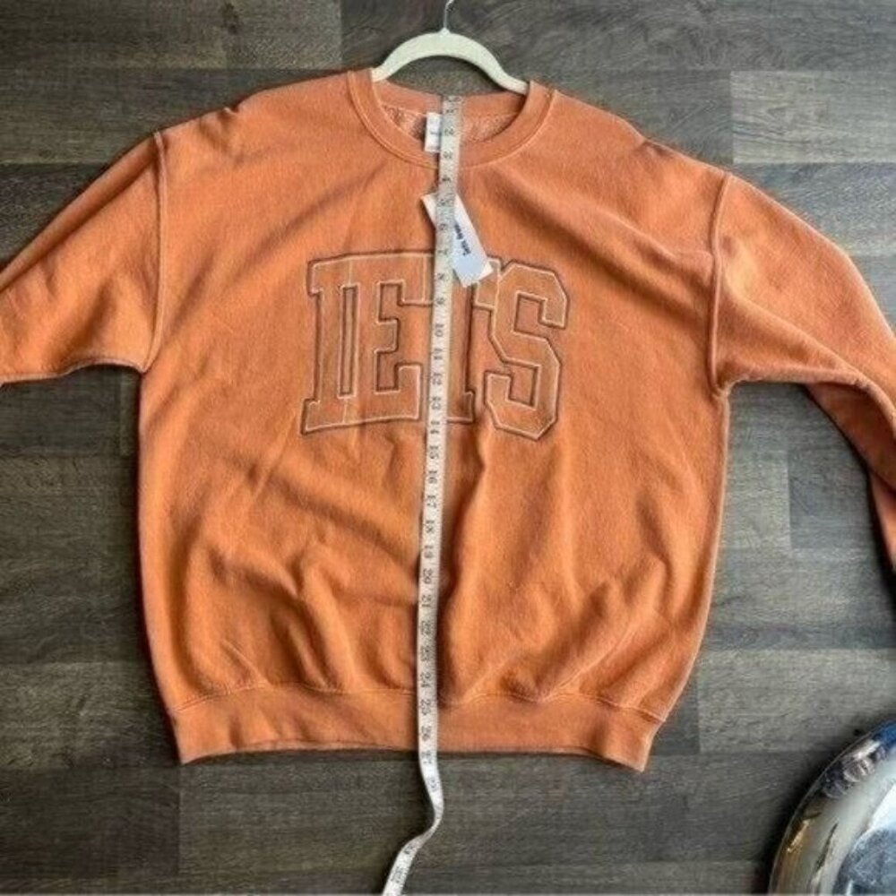 IETS Frans Orange Embroidered Sweatshirt  Size M - Picture 4 of 5